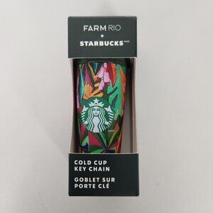 Starbucks Farm Rio Cold Cup Key Chain Floral Mini Tumbler 2025 New Box Gift